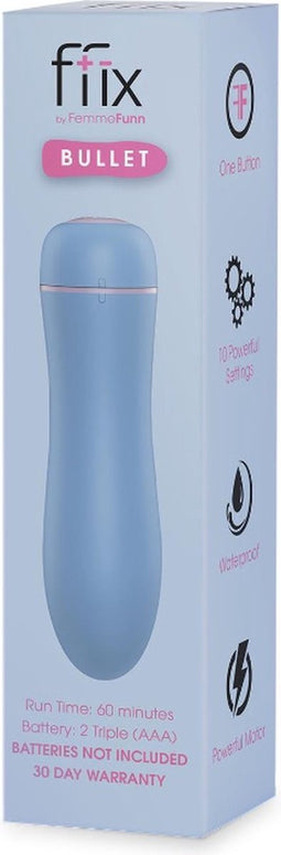 Ffix Bullet batterij-aangedreven vibrator Lichtblauw