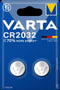 Varta CR2032 - Knoopcel Batterij - 3V 230mAh (2 stuks)