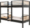 Bopita Ivo stapelbed 90x200 - Mat Zwart/Naturel