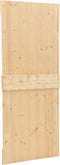 vidaXL - Schuifdeur - met - beslag - 90x210 - cm - massief - grenenhout
