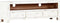 vidaXL - Tv-meubel - 120x30x40 - cm - massief - acaciahout - wit