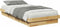 vidaXL - Bedframe - zonder - matras - 90x200 - cm - massief - hout - eiken