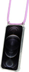 Mobiparts Lanyard Case - iPhone 12/12 Pro - Verstelbaar koord - Paars