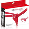 Fetish Tentation - Strap on - Dubbel - Rood - 15.5 x 3cm en 8.7 x 2.9cm