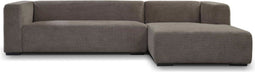 Tower living Glasgow 2,5-seater AL + Chaise Lounge R Grey