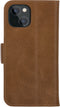 Dbramante1928 iPhone 13 Mini - Flip cover - Magneetsluiting en ruimte voor pasjes - Cognac