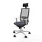 Bureaustoel met hoofdsteun Piqueras y Crespo 4B026N1 Donker grijs