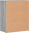 vidaXL - Dressoir - 60x31x70 - cm - bewerkt - hout - grijs - sonoma