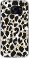 Hoesje Geschikt voor Samsung Galaxy S7 Hoesje Siliconen - Design Backcover siliconen - Meerkleurig / Panther Black / Gold