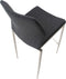 Barkruk Stavanger Kunstleer Mat geborsteld RVS frame, Bruin