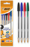BIC Cristal Original Balpennen - Verschillende Kleuren - Pak van 5 Stuks - Medium Punt 1 mm