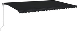 vidaXL - Luifel - automatisch - met - LED - en - windsensor - 500x350 - cm - antraciet