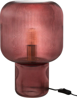 J-Line tafellamp - glas - rood