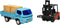 Heftruck met Laadwagen