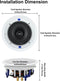 6.5'' 600 Watt 2-weg Bluetooth-plafondluidsprekerpakket Perfect voor thuisbioscoopsysteem, woonkamer