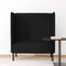 vidaXL - Hoge - Rugbank - Zwart - 109x56x121 - cm - Stof