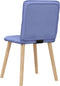 vidaXL - Eetkamerstoelen - 2 - st - stof - jeansblauw