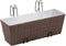 vidaXL - Balkonplantenbakken - 2 - st - 50 - cm - rattan - bruin