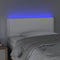 vidaXL - Hoofdbord - 80x5x78/88 cm - kunstleer - wit