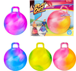 PLAY OUT Skippybal Marble - 45cm - Textuur handgreep - Multi kleuren