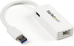 StarTech.com USB31000SPTW - USB 3.0 naar Gigabit Ethernet-adapter - 1 Ethernetpoort - Zwart