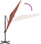 vidaXL - Zweefparasol - met - aluminium - paal - 400x300 - cm - terracottakleurig