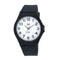 Q&Q VQ66J004Y - Horloge - Sport - Analoog - Unisex - Plastic band - Rond - Cijfers - Kunststof - Zwart - Wit