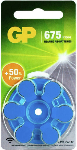 GP ZA675 - Batterijen - 1,44 V - 11,6 x 5,4 mm (6 stuks)