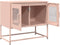 vidaXL - Tv-meubel - 68x39x60,5 - cm - koudgewalst - staal - roze