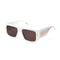 Just Cavalli SJC098V - Zonnebril Dames - UV400 - Ø 56 mm - Wit/Bruin