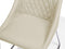 ARCATA - Eetkamerstoel - Beige - Polyester