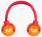 Fresh 'n Rebel Code Junior - Draadloze Koptelefoon - Veilig voor kinderen - Oranje Rood