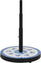 vidaXL - Parasolvoet - rond - 12 - kg - blauw - en - wit