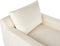 GUERET - Chaise longue - Beige - Symmetrisch - Fluweel
