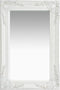 vidaXL - Wandspiegel - barok - stijl - 60x40 - cm - wit