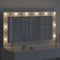 vidaXL - Makeup - Spiegel - met - LED - Lichten - Wit - 100x55x18 - cm