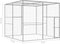 vidaXL - Kattenkooi - 3x3x2,5 - m - gegalvaniseerd - staal