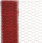 vidaXL Kippengaas 25x1 m staal met PVC coating rood
