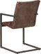 vidaXL - Eetkamerstoelen - 2 - st - echt - leer - bruin