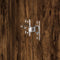 vidaXL - Hoogkast - Gerookt - Eiken - 31,5x32x124 - cm - Gelaagd - Hout