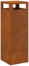 vidaXL - Vuurkorf - Vierkant - 35x35x100 - cm - Verweerd - Staal