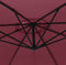 vidaXL - Zweefparasol - met - aluminium - paal - 350 - cm - bordeauxrood