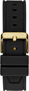 Guess Front-Runner Multi-Function Watch Zwart Case: 100% Stainless Steel | Armband: 100% Silicone 44 mm GW0577G2