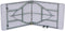 Opvouwbare Tafel 180x70x74 cm - Inklapbare Tafel met Draaghandvat en Veiligheidsslot - Wit
