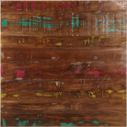 vidaXL - Tafelblad - vierkant - 80x80x3,8 - cm - massief - gerecycled - hout