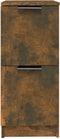 vidaXL - Dressoirs - 2 - st - 30x30x70 - cm - bewerkt - hout - gerookt - eikenkleurig