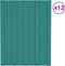 vidaXL - Dakpanelen - 12 - st - 60x45 - cm - gegalvaniseerd - staal - lichthoutkleurig