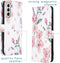 iMoshion Hoesje Geschikt voor Samsung Galaxy S21 Plus Hoesje Met Pasjeshouder - iMoshion Design Softcase Bookcase - Meerkleurig / Blossom Watercolor