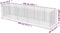 vidaXL - Gabion - plantenbak - verhoogd - 450x90x100 - cm - gegalvaniseerd - staal