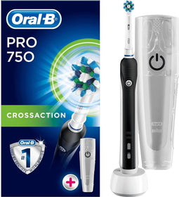 Oral-B PRO 750 - Elektrische Tandenborstel - Tot 100% meer tandplakverwijdering - Zwart